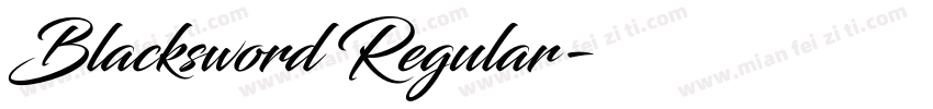 Blacksword Regular字体转换